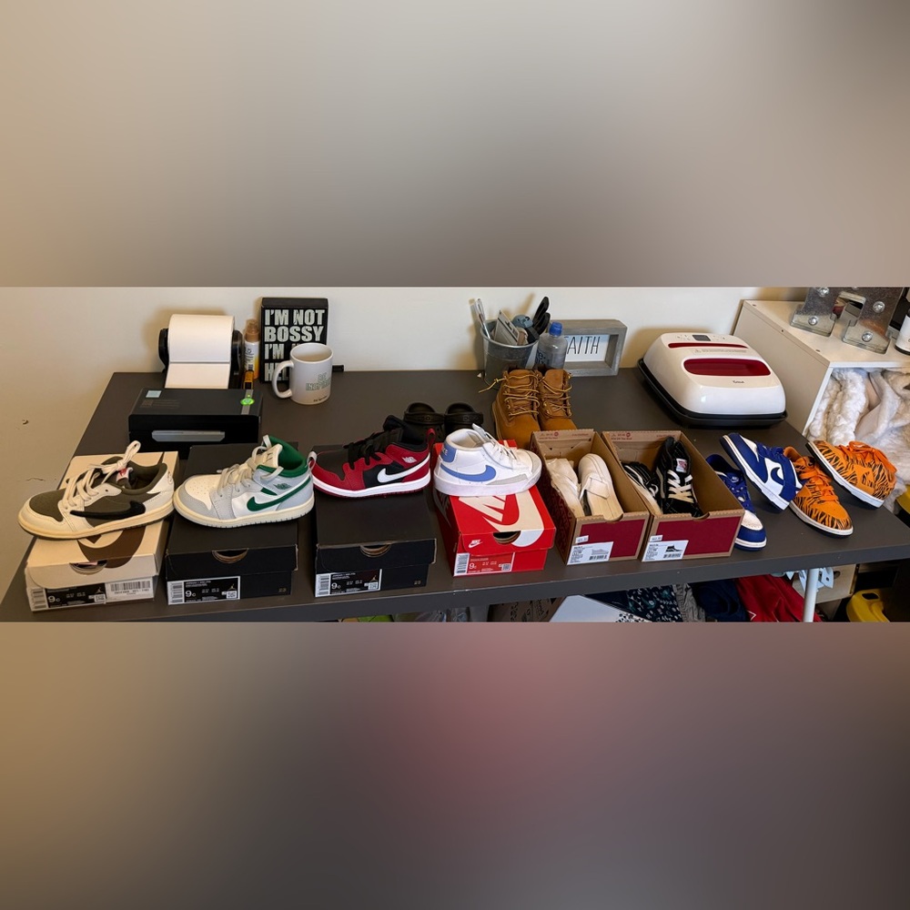 Toddler Nike Jordan Timberland Vans shoe bundle READ DESCRIPTION